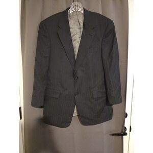 Hart Schaffner Marx Pinstripe Blazer, Men's 42R Sport Coat Gold Trumpeter Jacket